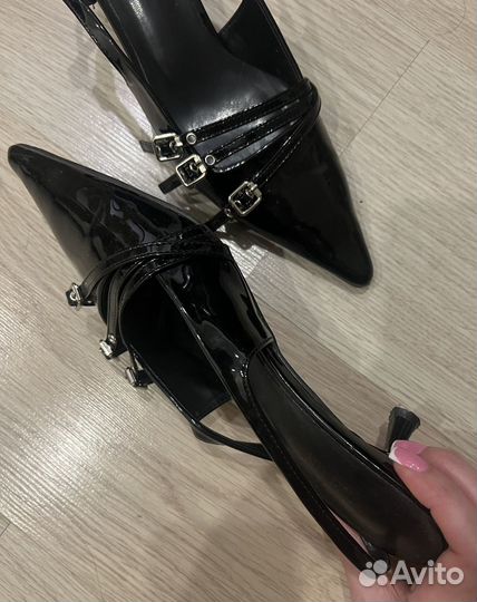 Туфли слингбэки miu miu