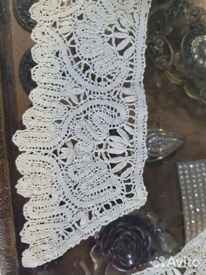 Винтажный воротник вологодское кружево