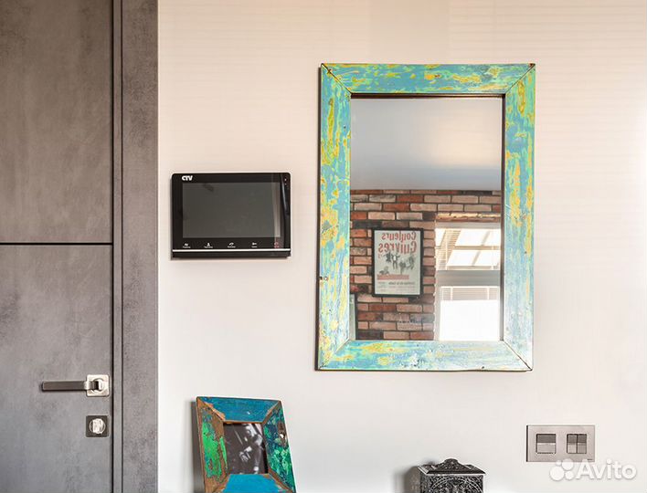 Зеркало прямоугольное массив тик 90х60 Бали Индоне