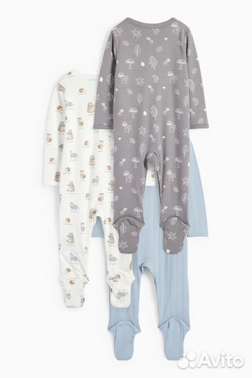 Пижама C&A 62 68 слип на кнопках закрытая ножка