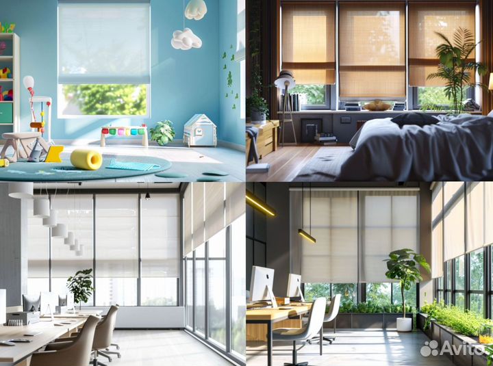 Рулонные шторы с ручным управлением