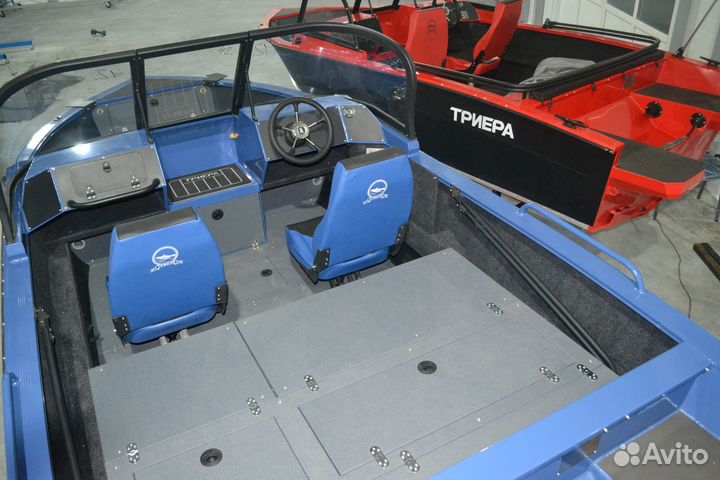 Алюминиевая лодка Триера мп 460 fish Комфорт