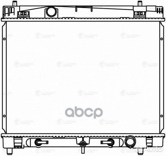 Радиатор toyota yaris 1.0/1.3 08- LRc 1934 luzar