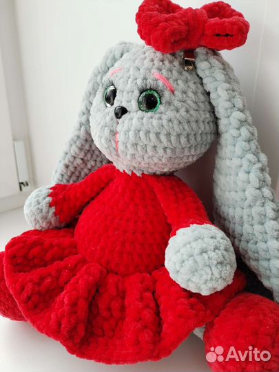 Вязаный зайка