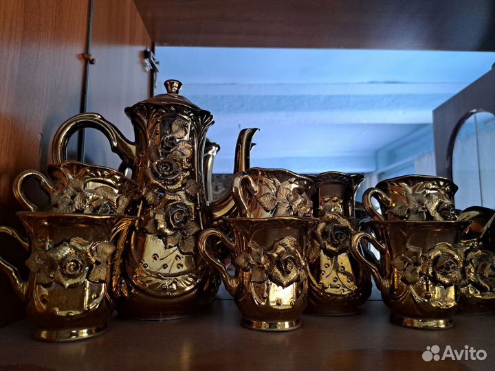 Чайно-кофейный сервиз «Золотая Роза»