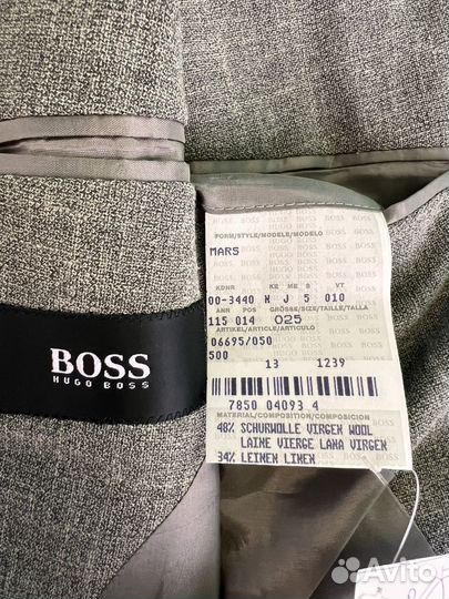 Винтажный пиджак hugo boss 50