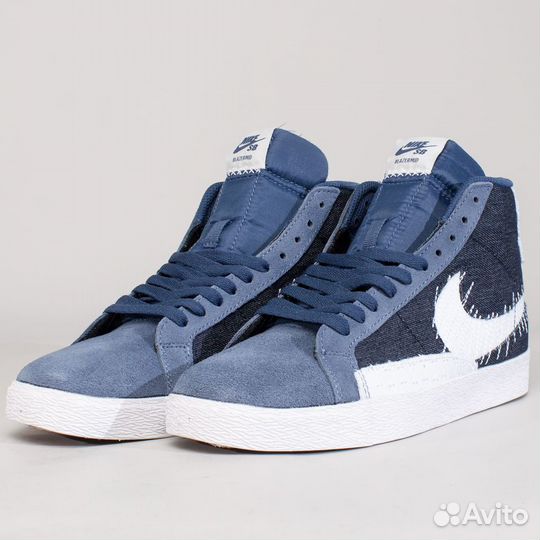 43 Кеды Nike SB Zoom Blazer Mid, Sashiko Mystic Na