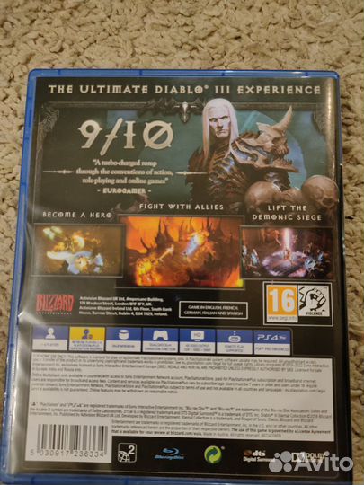 Игра Diablo 3 eternal collection ps4 на диске