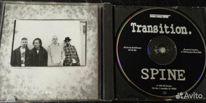 Transition Spine CD 1994 USA punk rock