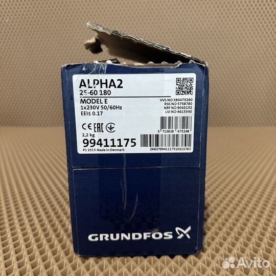 Насос Grundfos Alpha 2 25-60-180 98286490