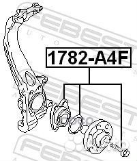 Подшипник ступицы задний 1782-A4F Febest