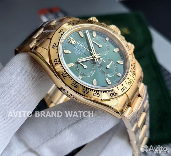 Часы Rolex Daytona Yellow Gold Green Dial new