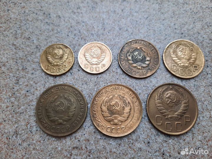 Редкие монеты СССР 2,3,5 копеек 1920-50 года