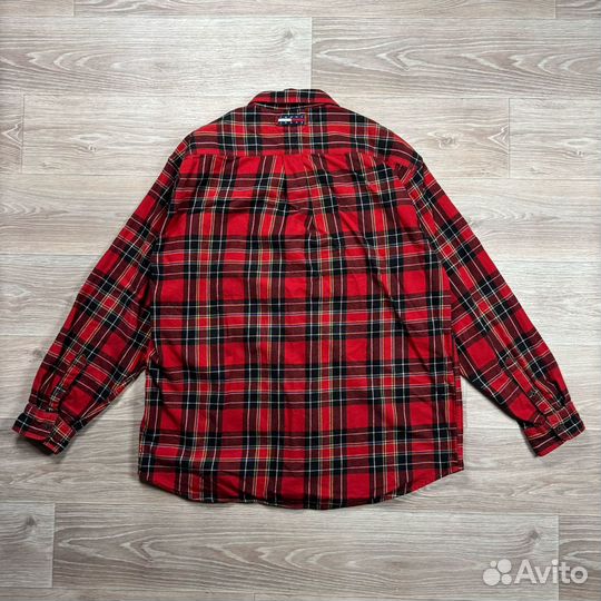 Винтажная фланелевая рубашка Tommy Hilfiger