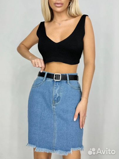Юбка джинсовая