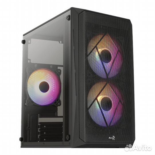 Корпус компьютерный AeroCool 3 RGB вентилятора