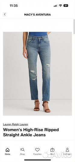 Джинсы Ralf Lauren оригинал