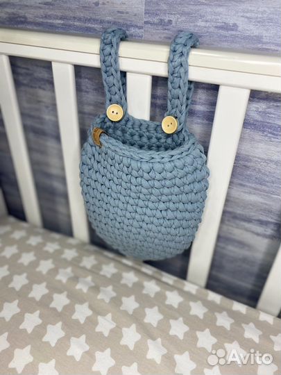 Новая подвесная корзина на кроватку ручной работы