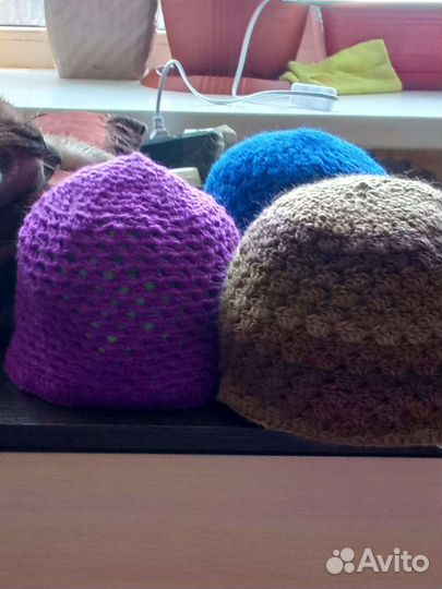 Шапка женская вязаная ручная работа