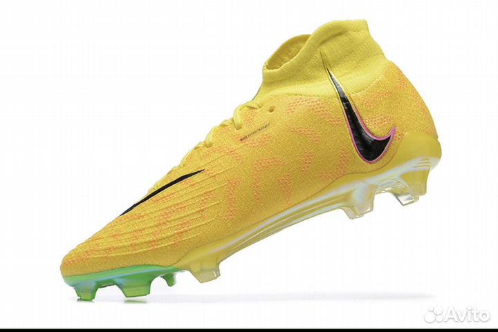 Футбольные бутсы nike phantom luna цвет желтый