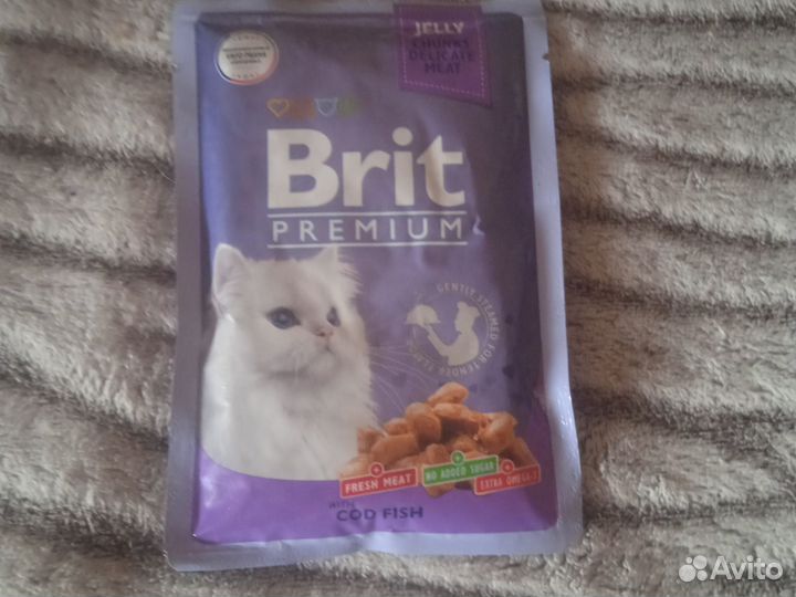 Корм для кошек паучи Brit