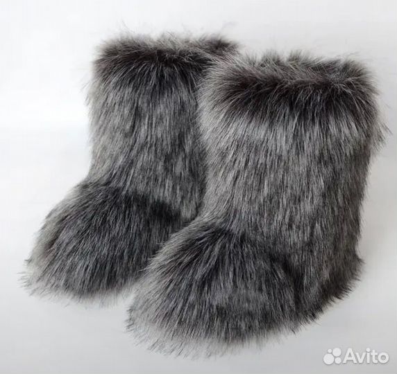 Fuzzy boot Луноходы, Угги меховые зимние