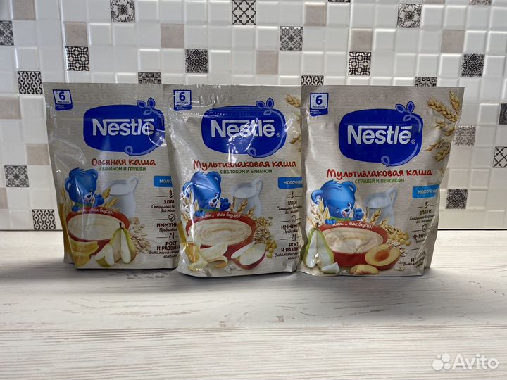 Детские каши молочные Nestle, Фрутоняня
