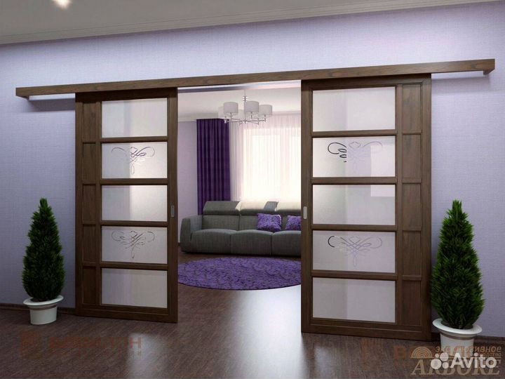 Двepь откатная купе