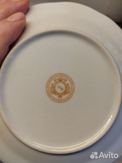 Чайная пара, тонкий фарфор