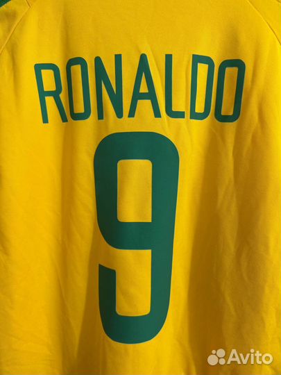Футболка сборной Бразилии чп 2002 Ronaldo 9