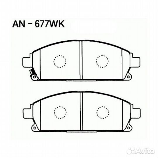 Колодки тормозные дисковые akebono 3108399