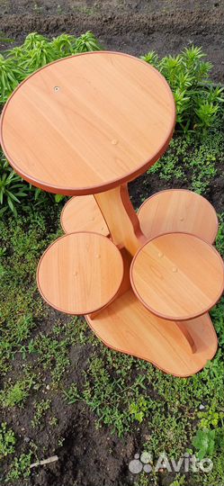 Подставка для цветов напольная деревянная