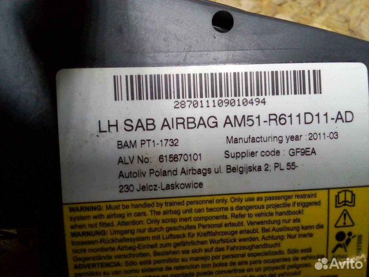 Подушка безопасности боковая (в сиденье) левая