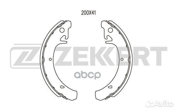 Колодки торм. бараб. задн. LADA 110 (2110) 95