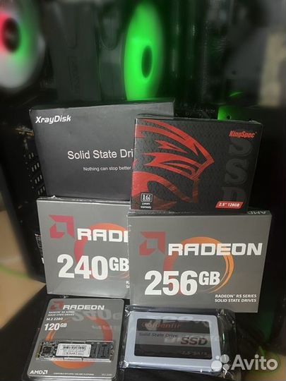 Новые SSD 120/128/240/256gb Radeon,Kinspec,Xray