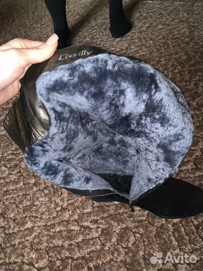 Сапоги женские зимние замшевые 40 размер