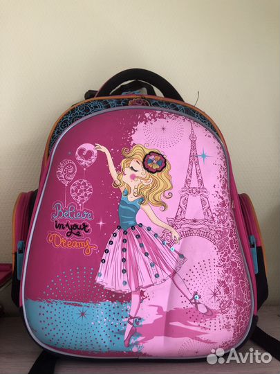 Hummingbird Рюкзак школьный д/девочки с мешком д/о