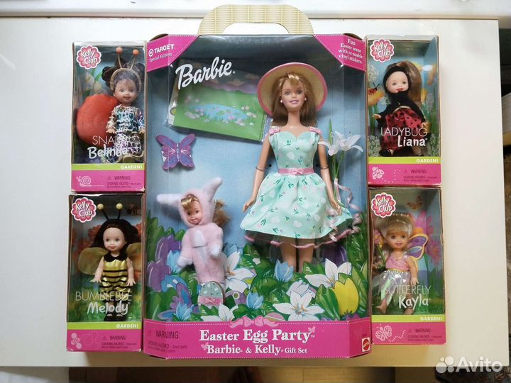 Barbie набор, Kelly Garden series мини куклы