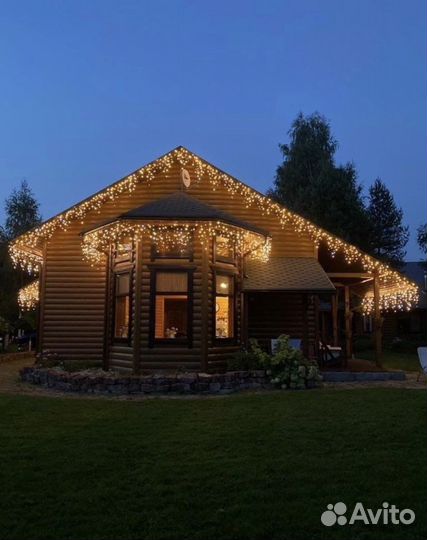 Гирлянда уличная бахрома 40 метров