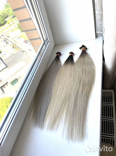 Волосы на капсулах омбре