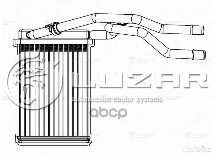Радиатор отопителя LRh 1031 luzar