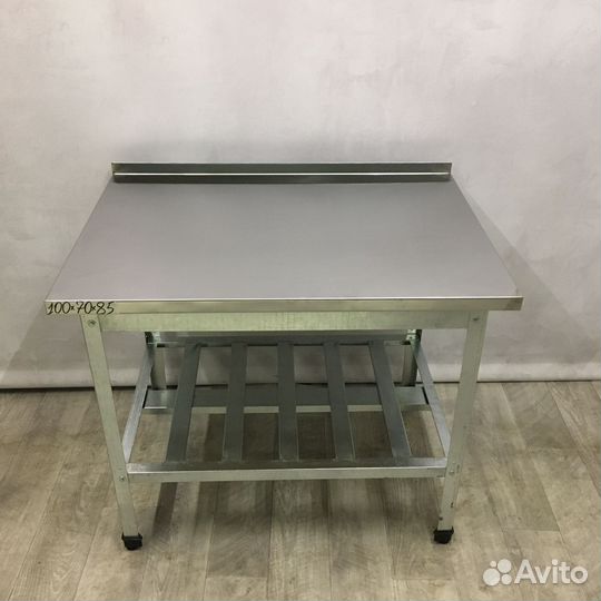 Стол нержавейка 100 х 70 x 85 пристенный