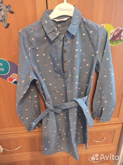 Платье-рубашка для девочки