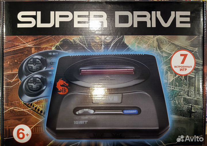 16 bit Приставка Super Drive Classic MK (7 игр)