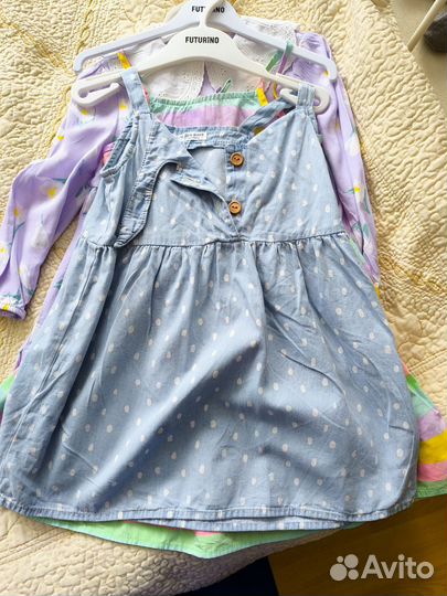 Платья для девочки пакетом 104-110 6 шт