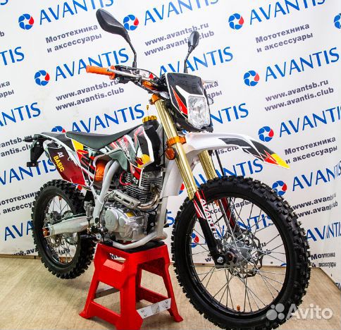 Мотоцикл avantis A2 (172FMM) птс бело-оранжевый