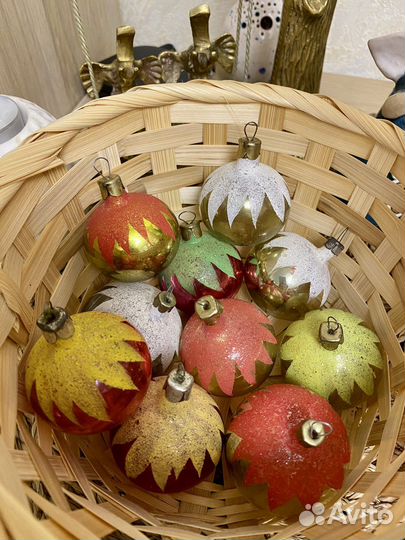 Набор елочных игрушек СССР шары