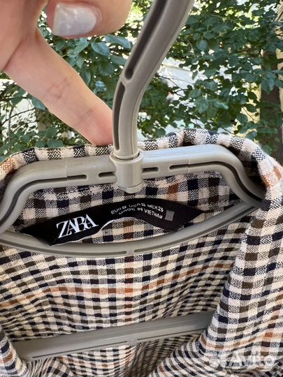 Рубашка блуза в клетку Zara