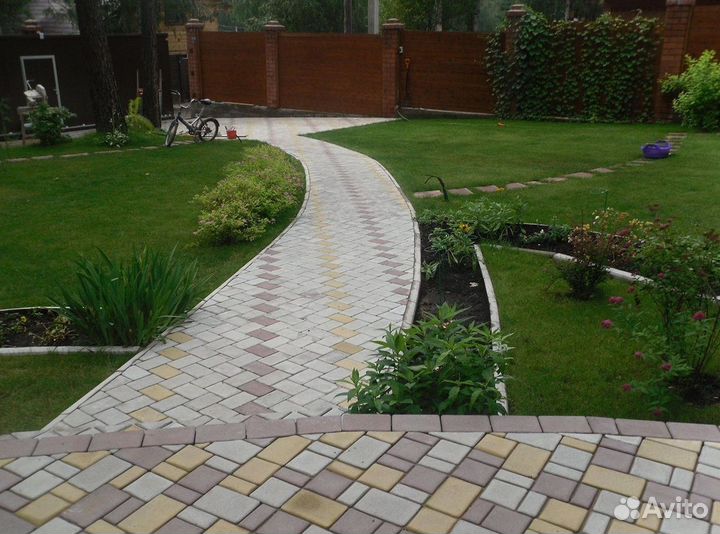 Тротуарная плитка паутина