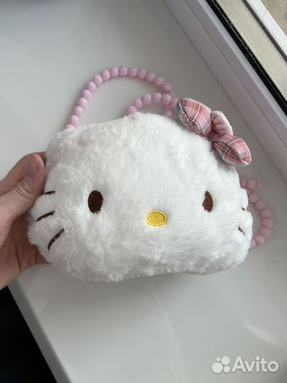 Детская сумка Hello Kitty плюшевая